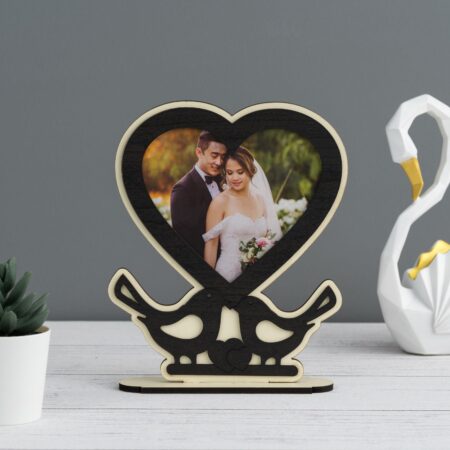 Couples Wooden Heart Frame