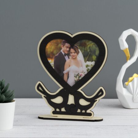 Couples Wooden Heart Frame