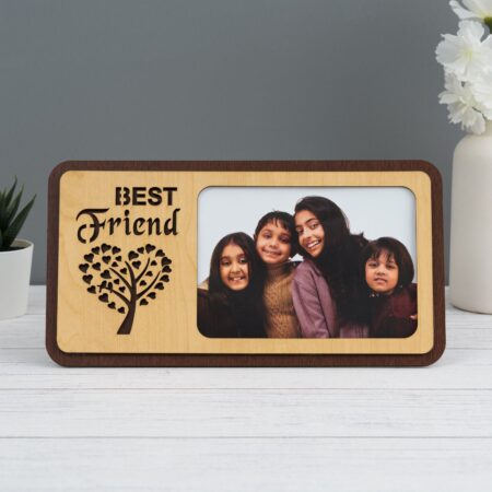 Photo Frame with Heart Tree Design-Best Friend