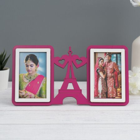 Pink Double Frame with Effile Tower design