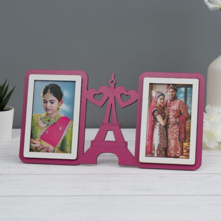 Pink Double Frame with Effile Tower design