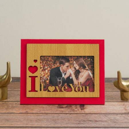 Red Photo Frame-I Love You