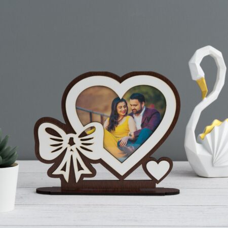 Wooden Heart Photo Frame